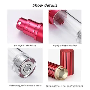 Travel Atomizer Mini Refilável Vazio Spray Perfume Garrafa Bomba Vazio Cosméticos Recipientes Líquidos Garrafa Atomizador Portátil