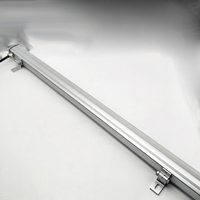 Projecteur mural LED RGBW linéaire en aluminium moulé, étanche IP67, 24V, avec contrôle DMX512, angle de faisceau 10-120° pour extérieur