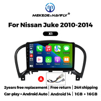 Navifly Nouveau système Android Built in Car-play Auto Android Car Stereo X1 X2 pour Nissan Juke 10-14 Support BT DSP GPS WIFI