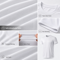 T-Shirt Personalizzata con Stampa a Sublimazione per Uomo, 100% Poliestere, Asciugatura Rapida, Traspirante, Antibatterica