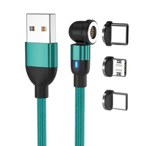 Free Shipping Wholesale 3 In 1 Connectors Magnetic Usb Cable Charging Cable For Smartphones Accessories USB C Cables