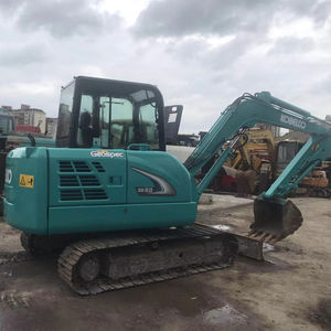 Excavatrice Kobelco SK60-8 d'occasion, modèle 2015, capacité de la benne de 0,2 m³, poids opérationnel de 6 tonnes, puissance de 40 kW, fabriquée au Japon, moteur Yanmar. - Product Image 1