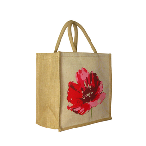 2026 Customized Size Shape Jute Handbag Single Handle Vintage Bohemian Style Pearl Decoration Office Daily Use Made Bangladesh - Product Image 4