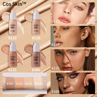 Maquillage Fond de Teint Liquide Spray Visage Nicotinamide Minéral Sur Mesure Couvrance Complète, Résistant à l'Eau et Matifiant pour Peau Noire