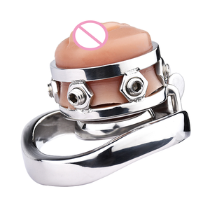 FRRK çin üretici erkek bekaret cihazı chastity kafes pembe vajina kavisli halka penis kafes seks araçları - Product Image 5