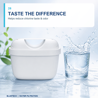 Cartuchos de Filtro de Agua Domésticos de Gran Sabor para la Eliminación de PFAS y Reducción de Plomo, Compatibles con Brita, Certificados por NSF, LFGB, Libres de BPA