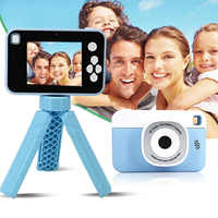 Kamera Digital Anak Terbaik 1080P AF Macro 2.4" IPS Termasuk Tripod Anti-Goyang Filter Timer Tipe-C