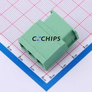 1804807 Plug-in Terminal Block P=7.62mm Connector ( Pitch: 7.62mm )( Color: Green )( Mounting Type: Straight Pin ) - Product Image 1