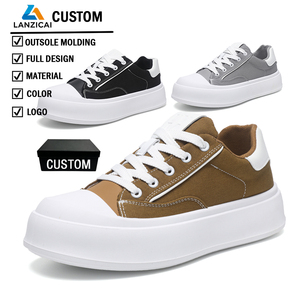 Scarpe Sportive da Passeggio, Sneakers Casual da Uomo per Skateboard, Scarpe da Ginnastica OEM Personalizzabili con Logo in Tela - Product Image 1