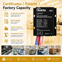 Contrôleur solaire Sukite Precise MPPT 1280 12V 15A 80W avec capteur de lumière intégré pour projet d'éclairage extérieur