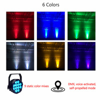 12X18W 6IN1 LED alimenté par batterie Par lumière RGBW faisceau Rechargeable lumière étanche à distance DMX contrôle scène DJ Club spectacle éclairage