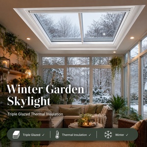 Ventana de Techo de Aluminio con Triple Acristalamiento y Aislamiento Térmico para Jardín de Invierno en Climas Fríos - Product Image 1