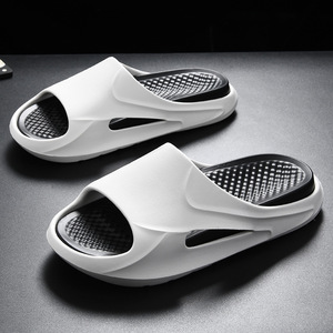 Men's Summer Slippers Thick Sole Non Slip White Home Outdoor <b>Beach</b> Wear - Product Image 1