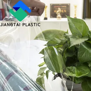 Jiangtai Plastic Pure Transparent Clear PVC Film Roll For Raincoat