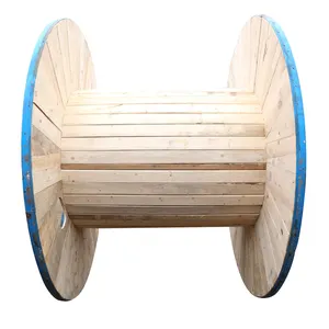 Winding Steel Wooden Bobbin Cable Wood Spool Tray Machine Steel Wooden Cable Reel Drum