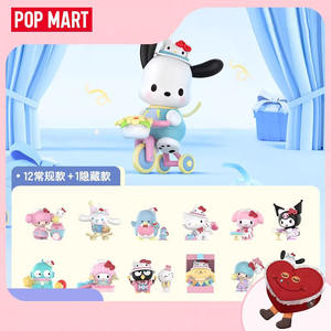 Original Popmart New Labubu San-Rio Familie Hallo Kittie 50. Jahrestag Serie Blind <span class=keywords><strong>Box</strong></span> Figur Display. - Product Image 3