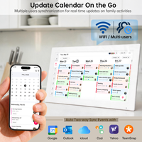 Calendario Inteligente Táctil FHD IPS de 21.5 Pulgadas con Android 14, Tipo-C, WiFi, Altavoz Integrado, 100% SRGB para Oficina, Sala de Reuniones