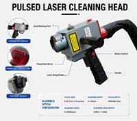 Machine de nettoyage au laser pulsé JPT MOPA portable de haute qualité 300W/500W/1000W pour le nettoyage des moteurs de voitures, des pièces automobiles, des moules, des métaux et des roues de fer rouillées