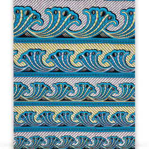 Tissus Cire Dorée Brocart Coton Cire Textiles Pagne Africain Hollande Véritable Tissu Cire - Product Image 4