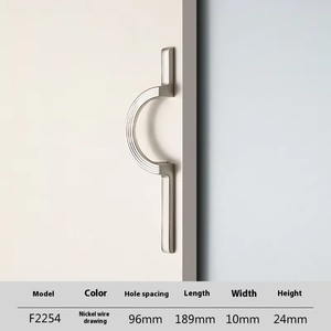 Kenop pintu kabinet seng pegangan panjang bundar High-End minimalis Modern dan kenop lemari pakaian untuk ruang tamu - Product Image 3