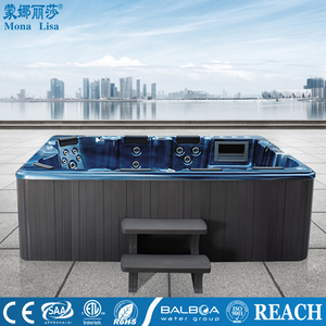 7 Personen Whirlpool im Freien Spa Whirlpool im Freien Spa Acryl-Massagegerät moderne freistehende Villa Schwimmbad Luftmassage 2 Tonnen - Product Image 3