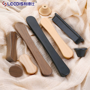 LGEDIS Wood Furniture Handles Bar Shape Minimalist Design For Drawer Cabinet Easy Installation Solid Wood <b>Knobs</b> - Product Image 1