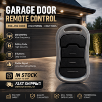 Télécommande de remplacement 3 boutons à code tournant 315 MHz 390 MHz pour ouvre-porte de garage