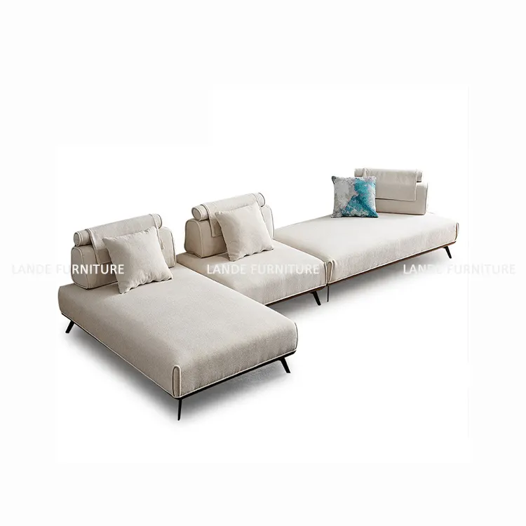 House 3 seater fabric sectional velvet set living room furniture couches colors cream white l shape sofa living room