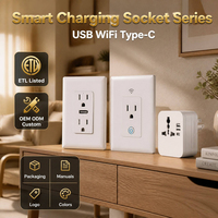Interrupteur mural intelligent 4 gangs Wi-Fi sans hub requis, remplace 4 interrupteurs à bascule dans une boîte US, pour distributeurs, vente en gros, OEM