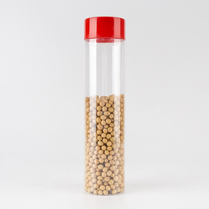 550Ml Cao Mỏng Nhựa Rõ Ràng Lọ Với Nắp Màu Đen Pet Rõ Ràng Container Thực Phẩm Kẹo Cookie Lưu Trữ Lọ Với Mũ Cấp Thực Phẩm - Product Image 6