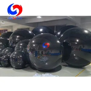 Planificador de eventos Globo Artista Decoración favorita Oro/Plata Grandes Bolas brillantes Globos de espejo negros enormes de gran tamaño personalizados