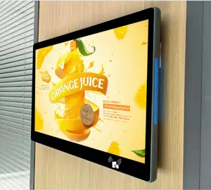 Wand halterung Werbe bildschirm Display Kiosk Mit NFC/ID-Kartenleser zum Einchecken an den Stationen und Hotels