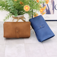 Sac de rangement pliable portable en cuir PU, 6 couleurs, pour câbles, cadeau promotionnel, organiseur de chargeur de voyage, accessoires informatiques
