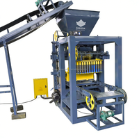 Machine à fabriquer des blocs en cendres volantes QT4-26, machine à briques semi-automatique, ligne de production de briques creuses, solides et emboîtables avec pompe PLC