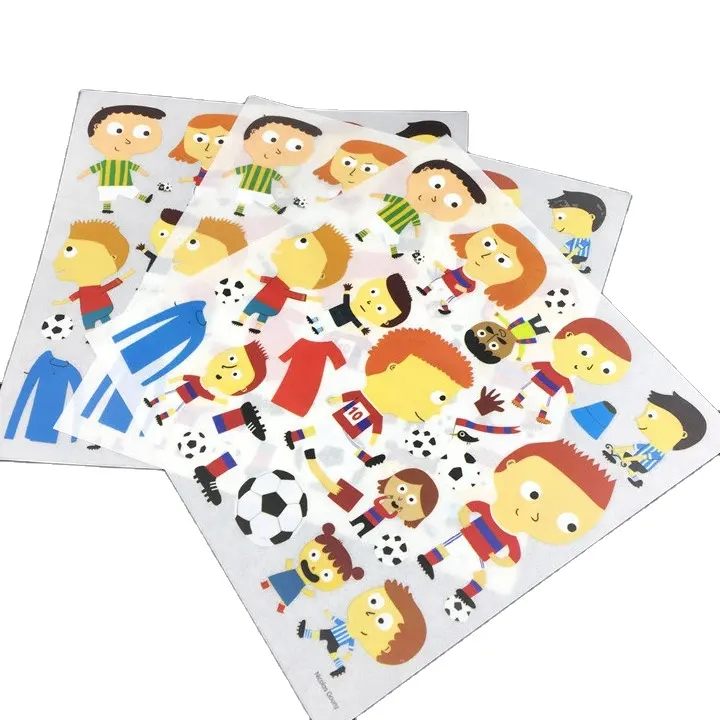 Custom design fashion rub on transfer sticker for kids Wholesale eco friendly rub on stickers sheet