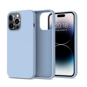 Vmax per <span class=keywords><strong>IPhone</strong></span> 14 Pro Max 11 12 <span class=keywords><strong>13</strong></span> custodia antiurto in Silicone custodia morbida antigraffio sottile sottile da 6.1 pollici Cover posteriore blu chiaro - Product Image 2