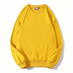 Cotton Crewneck Sweatshirts Custom Casual Oversize Crew Neck Long Sleeve Plain <b>Drop</b> Shoulder Pullover Sweatshirts - Product Image 6