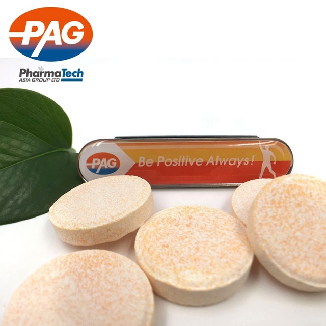 Custom Human Supplemen Multi Vitamin Effervescent Protein Tablet Sport Soft Drink