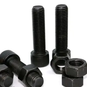 Parafusos de cabeça sextavada Pan Head Machine Screw Finish Din912 Peças Pequenas Aço Madeira DIN 912 Torx Parafusos Pretos e Porca Preto