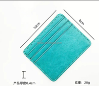 Titulaire de la carte-cadeau PU de luxe classique de haute qualité Titulaire de la carte de crédit RFID mince avec logo personnalisé Produit de dépôt en gros