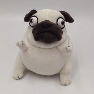 Boneka Pug Bulat Realistis 6 Inci, Mata Besar, Isi Kapas PP, Super Lembut, Teman Anjing untuk Anak-Anak, Bayi, Penggunaan Promosi - Product Image 3