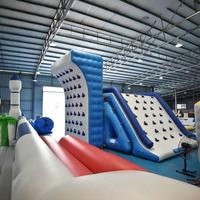 Mur d'escalade aquatique gonflable et défi d'escalade |   Attraction de parc aquatique flottant pour lacs et stations balnéaires