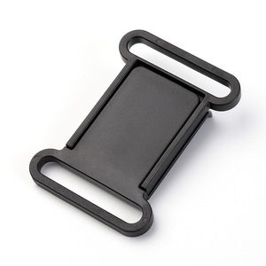 หัวเข็มขัดพลาสติกปรับได้ Jiuyuan ขนาด 52 มม. แบบ D-Ring อุปกรณ์เสริมสำหรับกระเป๋าเป้ สีดำล้วน - Product Image 2