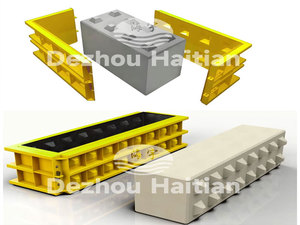 Moule de mur de soutènement en béton préfabriqué <span class=keywords><strong>LEGO</strong></span>, tailles personnalisées - Product Image 2