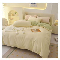 Vente en gros échantillon disponible taie d'oreiller moderne housse de couette confortable ensemble de literie personnalisé de luxe ensemble de literie de luxe reine couette