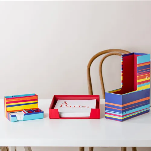 Commercio all'ingrosso modello personalizzato sacchetto di scuola gli studenti utilizzato di carta box set di cancelleria per il regalo