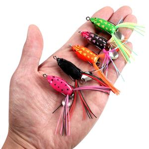 3.5cm/4.7g mềm ếch thu hút Mini mềm thu hút đôi móc trên nước ray ếch Mồi Nhân Tạo - Product Image 5