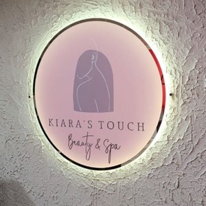 Cerchio su misura in acrilico segno salone modelli esplosivi personalizzato 3d retroilluminato segno al Neon rotonda segno - Product Image 2