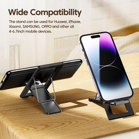 Soporte para Teléfono Móvil Toocki Multi-Escenario, Ultrafino, Portátil, con Ajuste Multi-Angular y Base Antideslizante para Oficina y Estudio