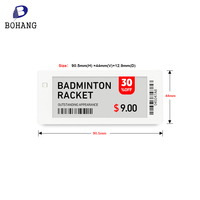 Bohang DJ-WP0290BWR 2.9 pouces e-ink étiquette d'étagère électronique esl étiquette de prix numérique e papier pour magasin